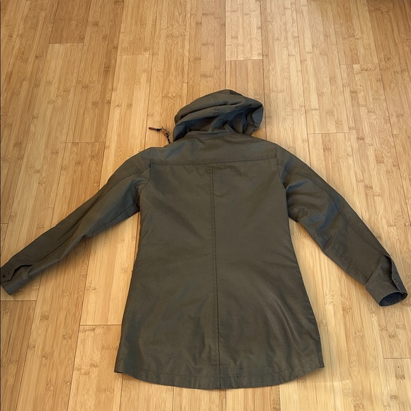 Bridge & Burn Waxed Canvas Hooded Barn Jacket Utility Jacket Women’s - Picture 6 of 13